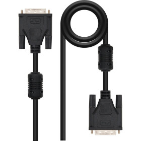 Nanocable 10.15.0802 Cable DVI Dual Link M-M 24+1 1.8M Negro