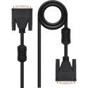 Nanocable 10.15.0802 Cable DVI Dual Link M-M 24+1 1.8M Negro