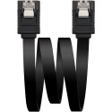 Nanocable 10.18.1001-BK Cable SATA III Datos 6G con Anclajes 50cm Negro