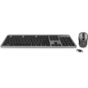 Ewent EW3272 Kit de Teclado Inalámbrico + Ratón Gris/Negro