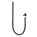 Nanocable 10.36.0002-BK Organizador de Cables Flexible 25mm 2M Negro